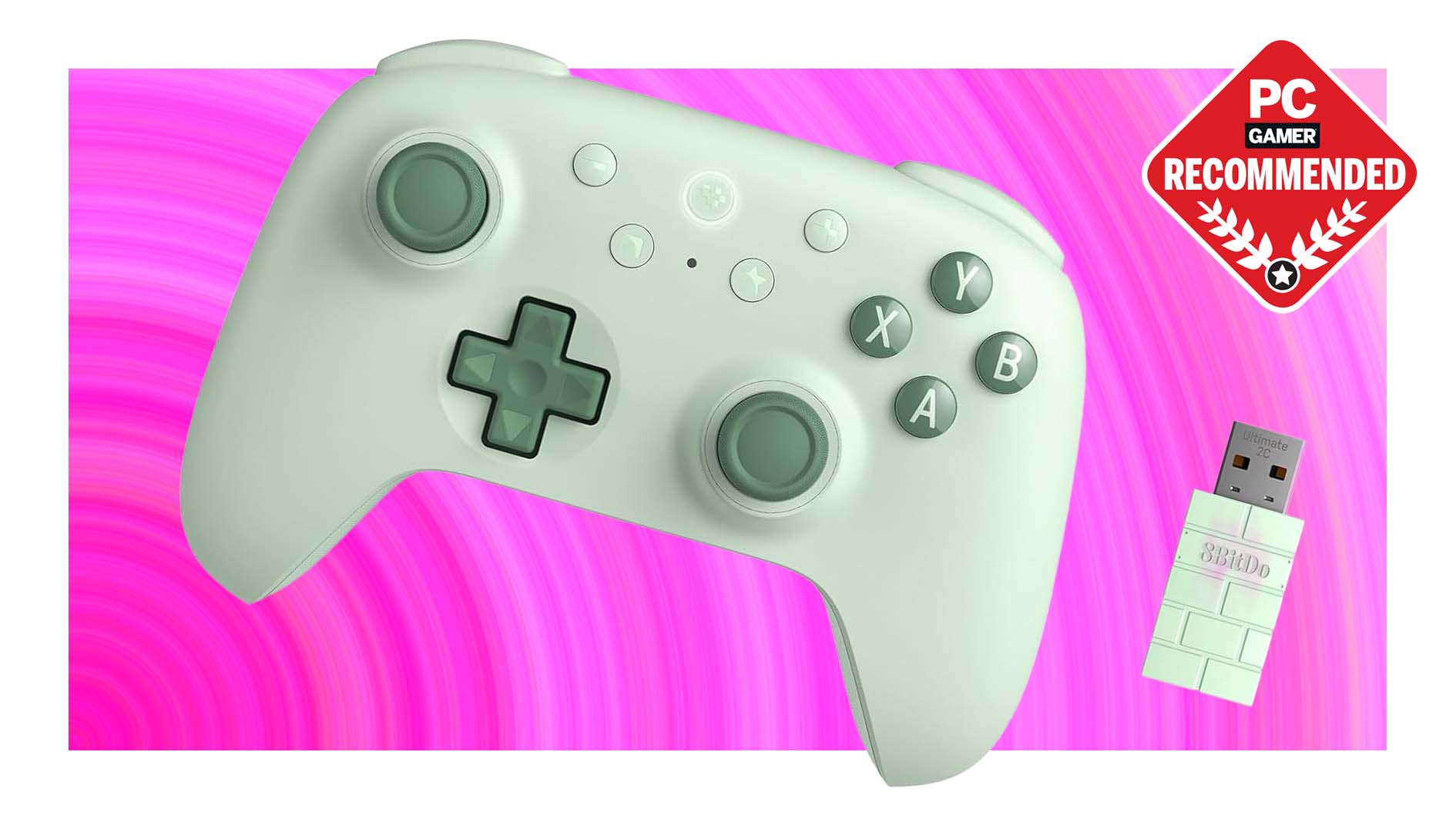 8BitDo Ultimate 2C controller in green