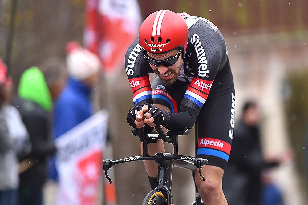 Tom Dumoulin (Giant-Alpecin) was second in the Romandie prologue time trial