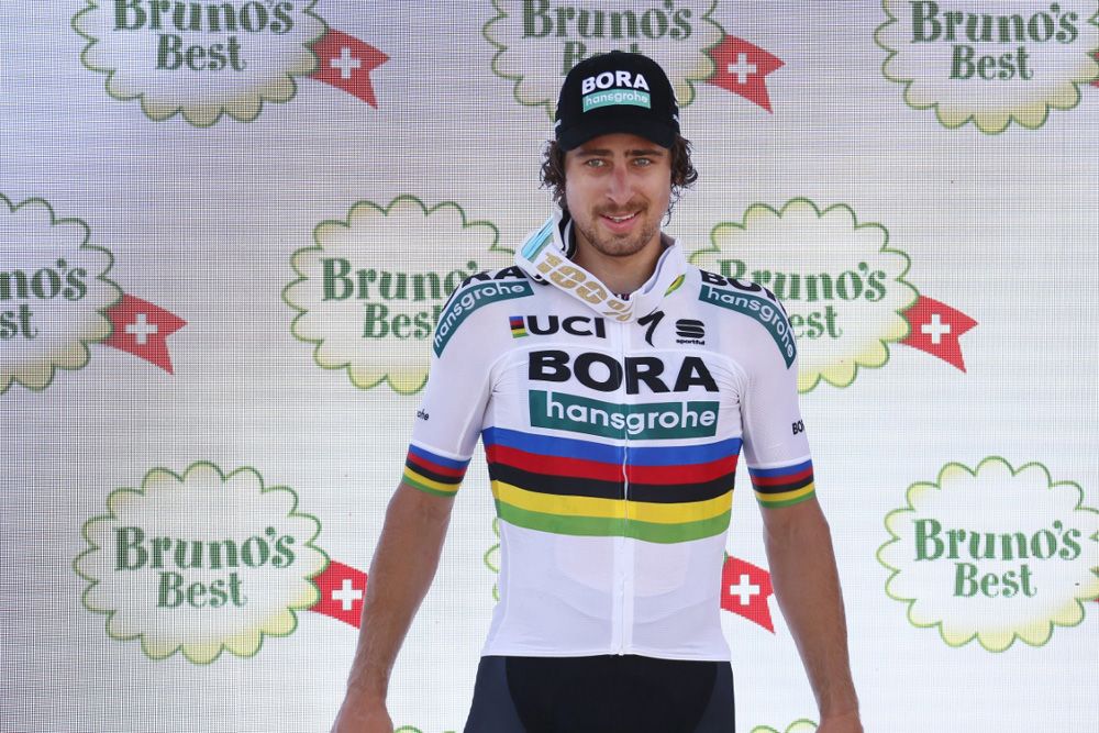 Peter Sagan (Bora-Hansgrohe) on the podium