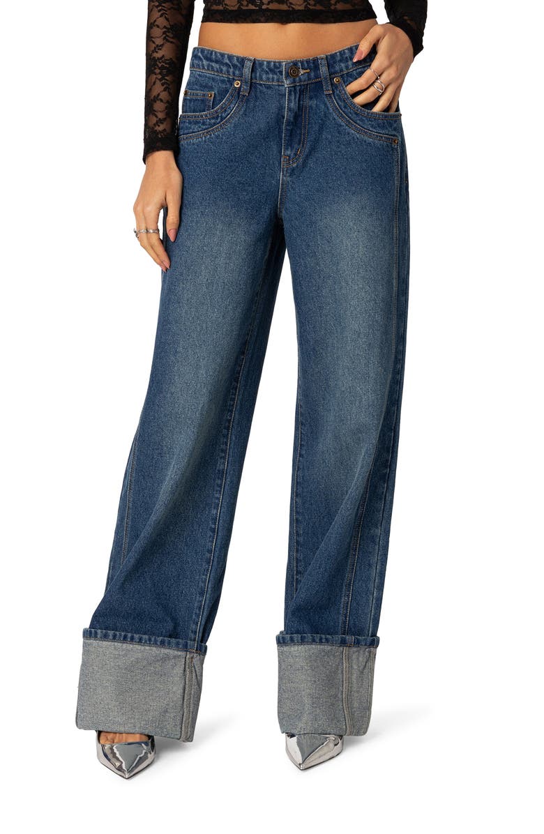 Vesper Cuffed Wide Leg Jeans