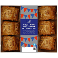 M&amp;S 9 Platinum Jubilee pork sausage rolls