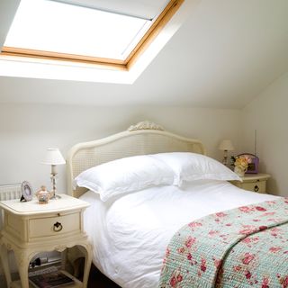 bedroom with bedside table