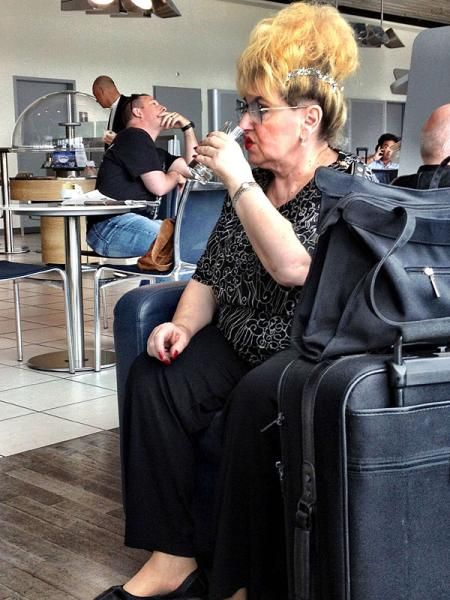Waiting at the Frankfurt airport