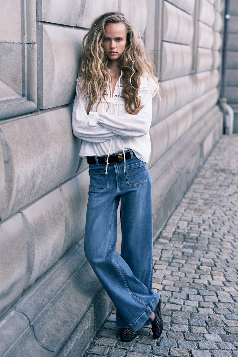 Wide High Jeans
