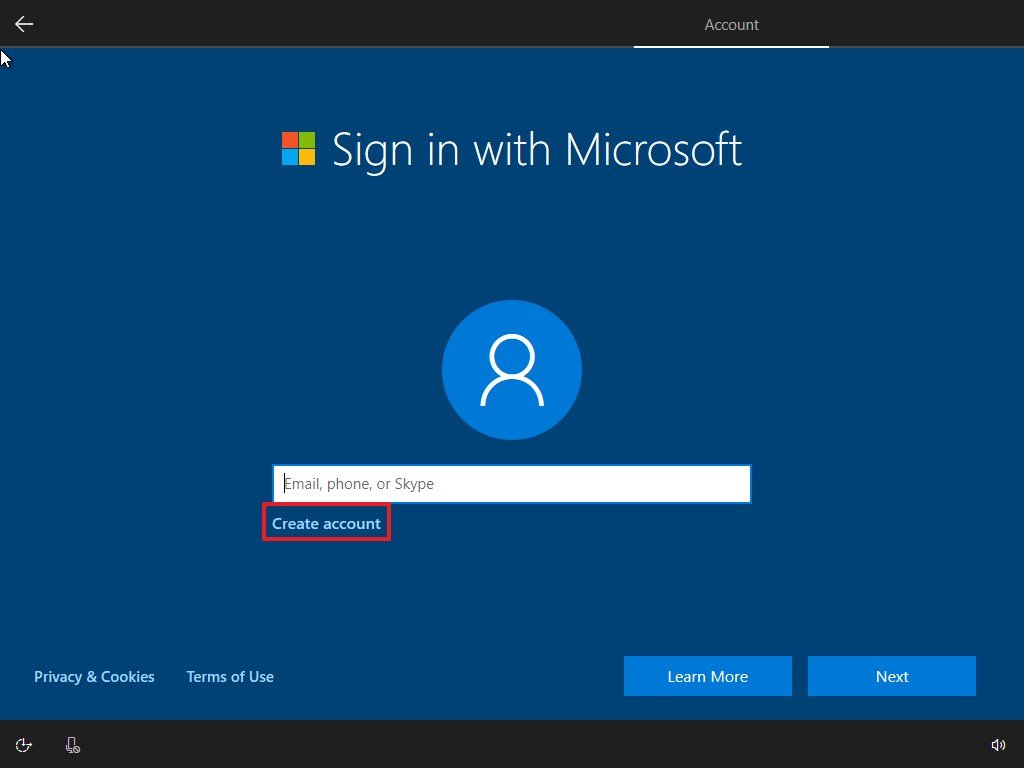 Sign in with Microsoft