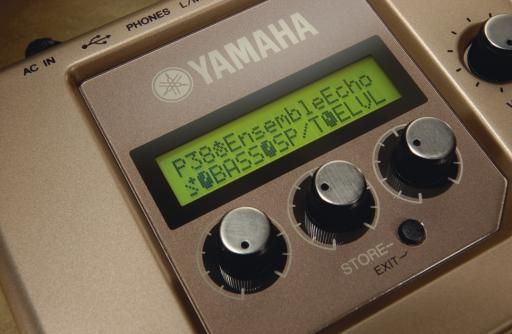 The unit features mic presets and a range of effects.