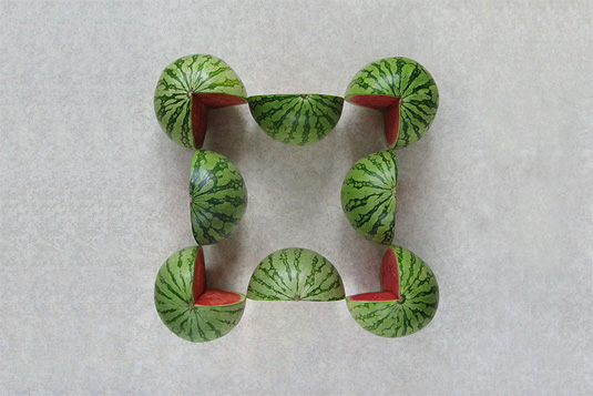 Sakir's meticulous orchestration of the fruit does all the hard work