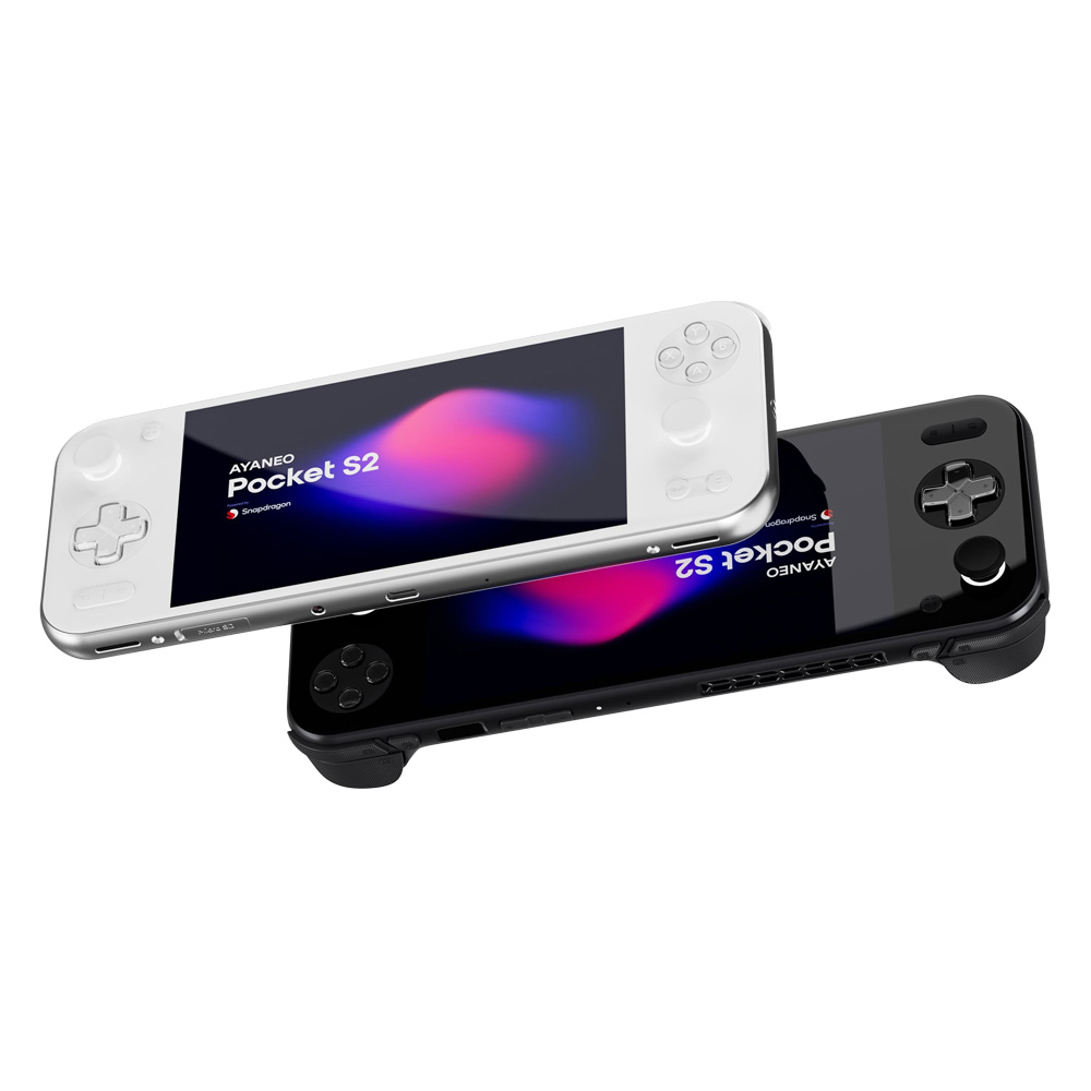 AYANEO Pocket S2 white and black square render