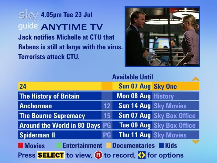 Sky Launches Anytime On Demand Tv Techradar