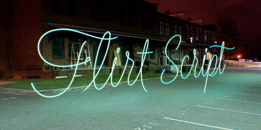 Flirt Script font