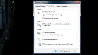 Windows Mouse Pointer Settings
