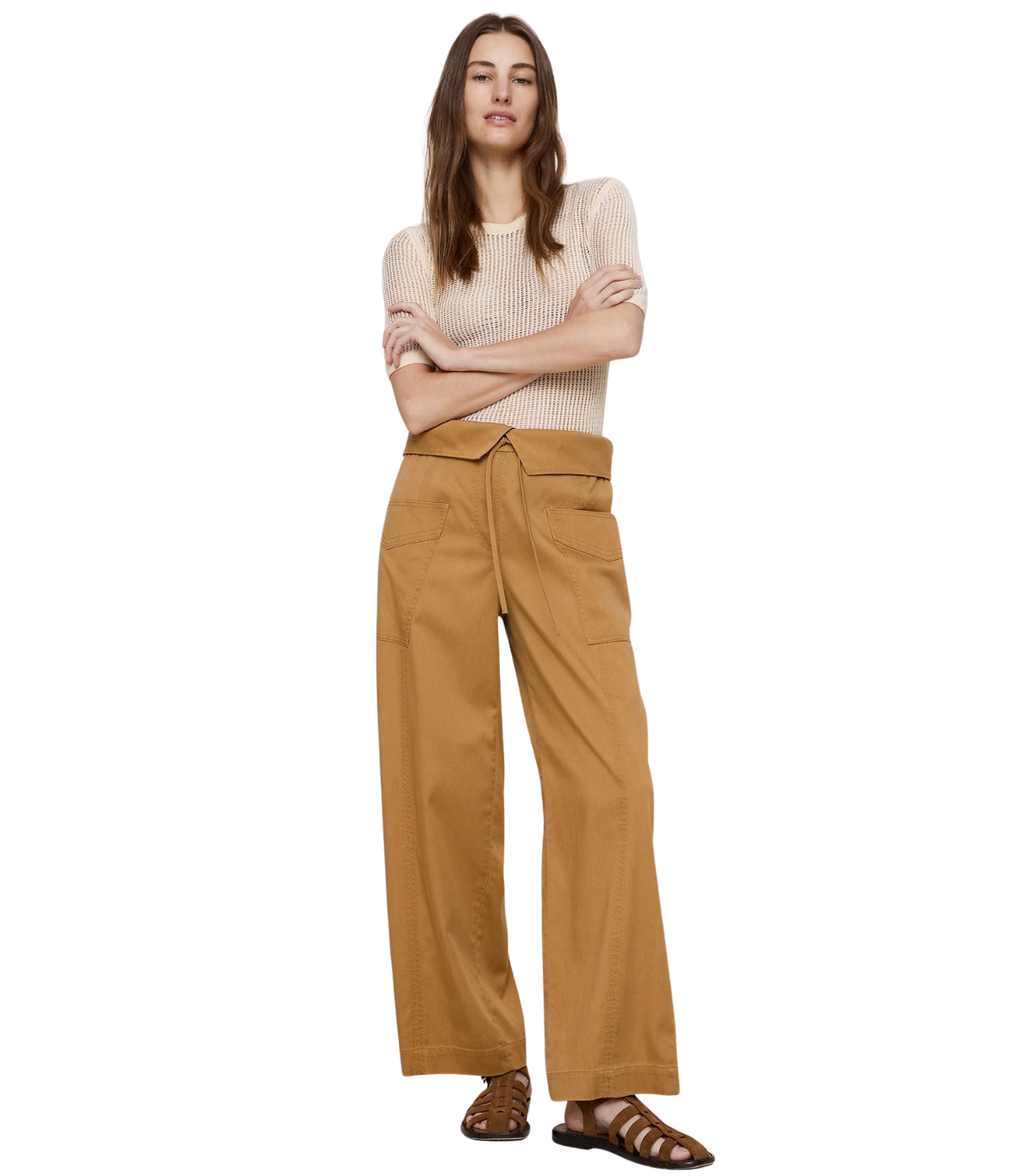 Banana Republic, High-Rise Straight-Leg Fisherman Pant