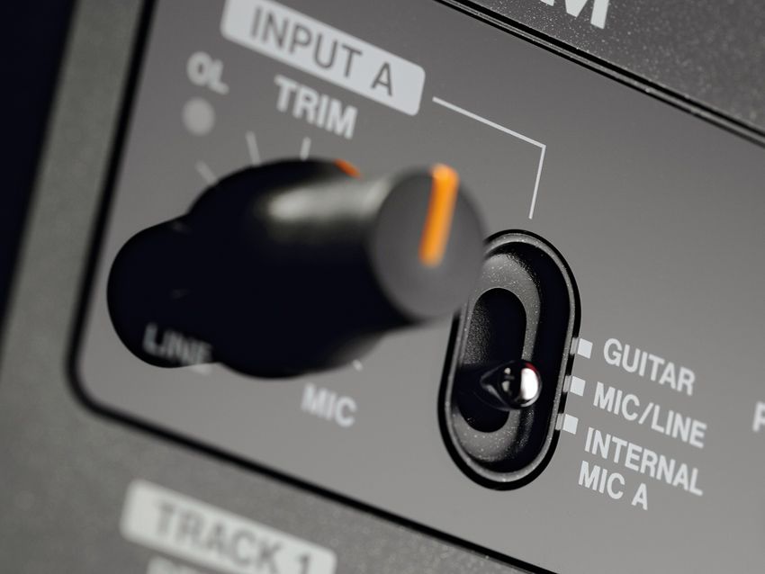 If you want to plug in a guitar direct, use input A.