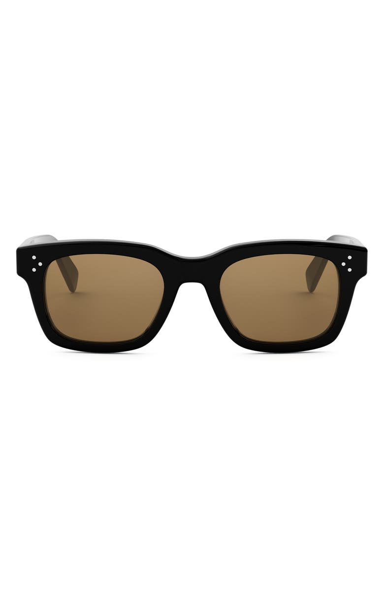Bold 3 Dots 50mm Square Sunglasses