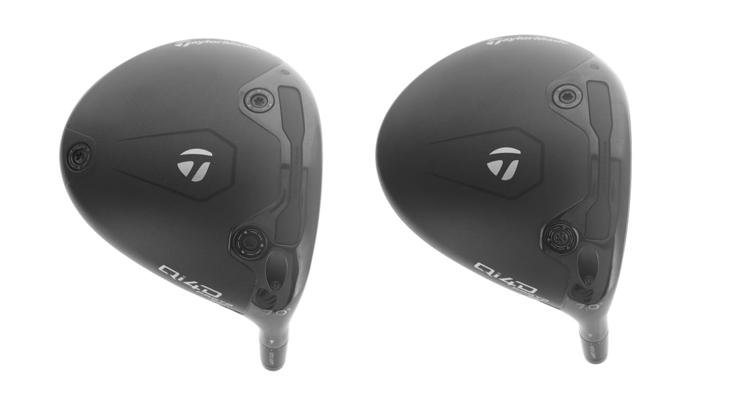 Two TaylorMade driver heads from the USGA conforming list