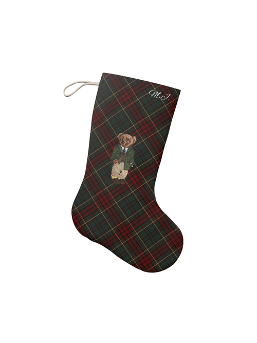 Personalised Plaid Stocking