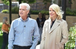Holly Willoughby and Phillip Schofield are seen filming on June 27, 2019 in London, England