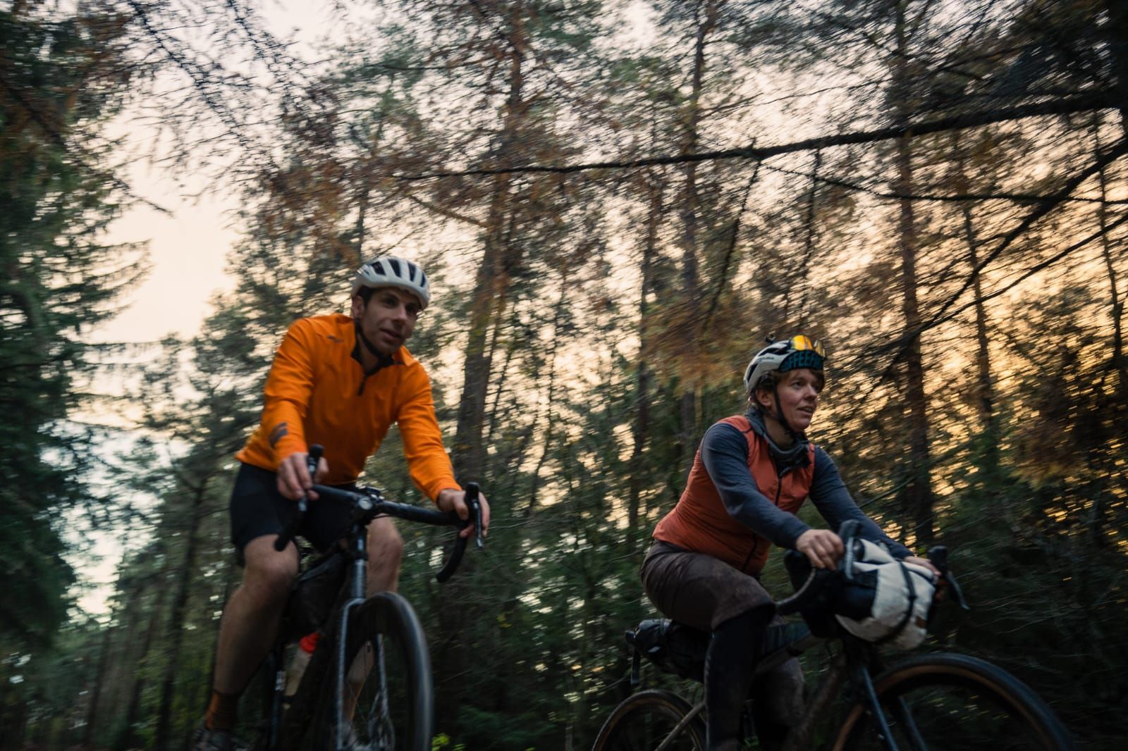 ultra cyclist Jenny Graham riding with Mark Beaumont