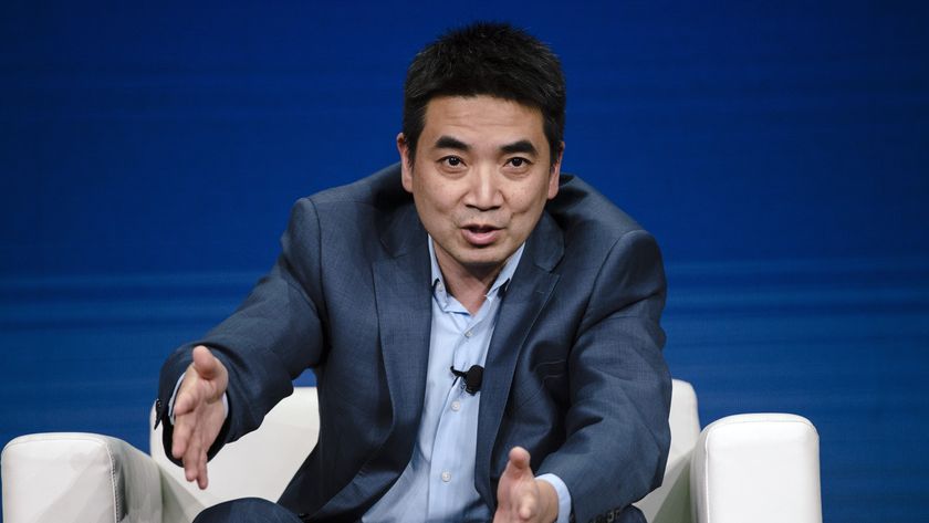 Eric Yuan, founder and chief executive officer of Zoom Video Communications Inc., speaks during the BoxWorks 2019 Conference at the Moscone Center in San Francisco, California, U.S., on Thursday, Oct. 3, 2019.