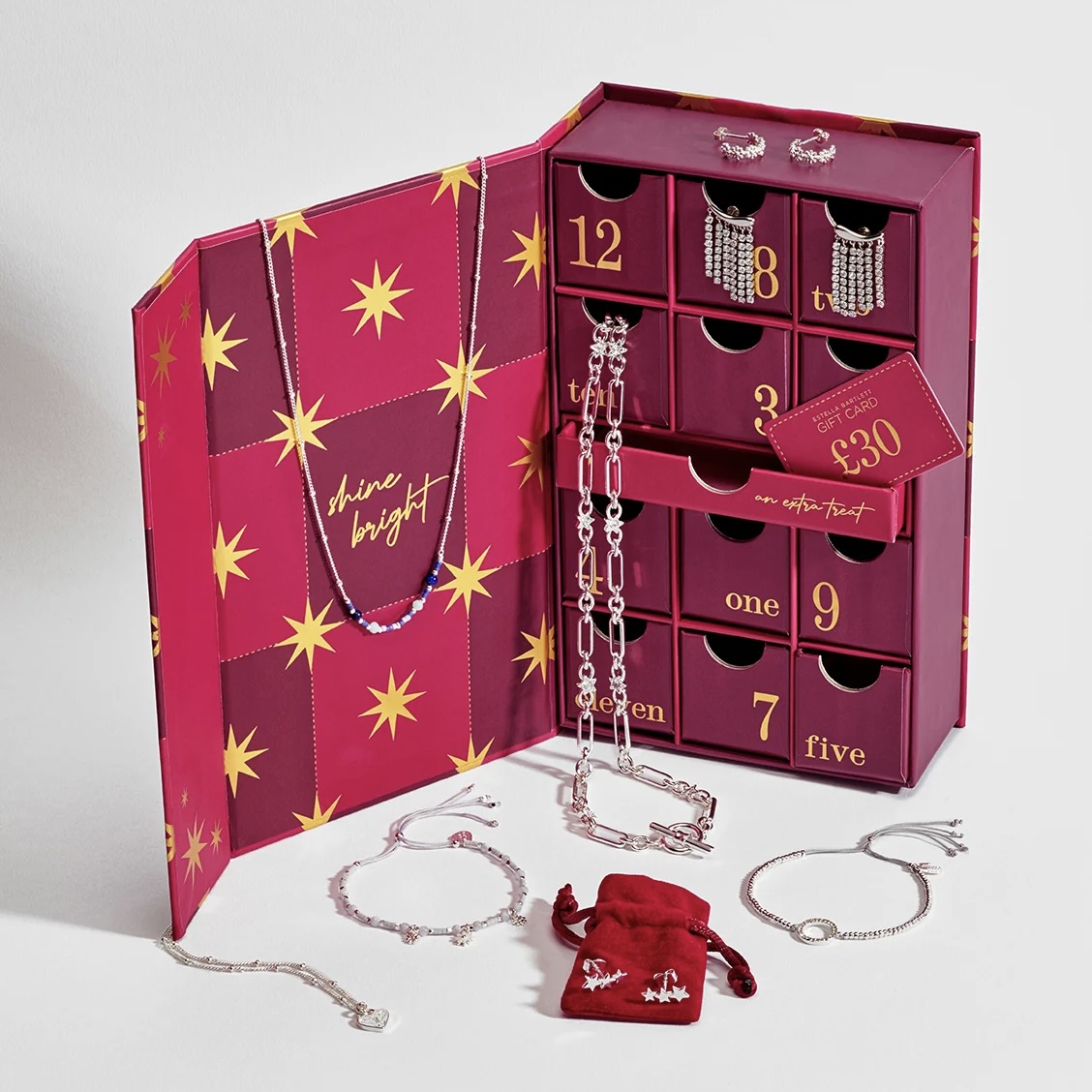 Estella Bartlett, 12-Day Silver Jewellery Advent Calendar