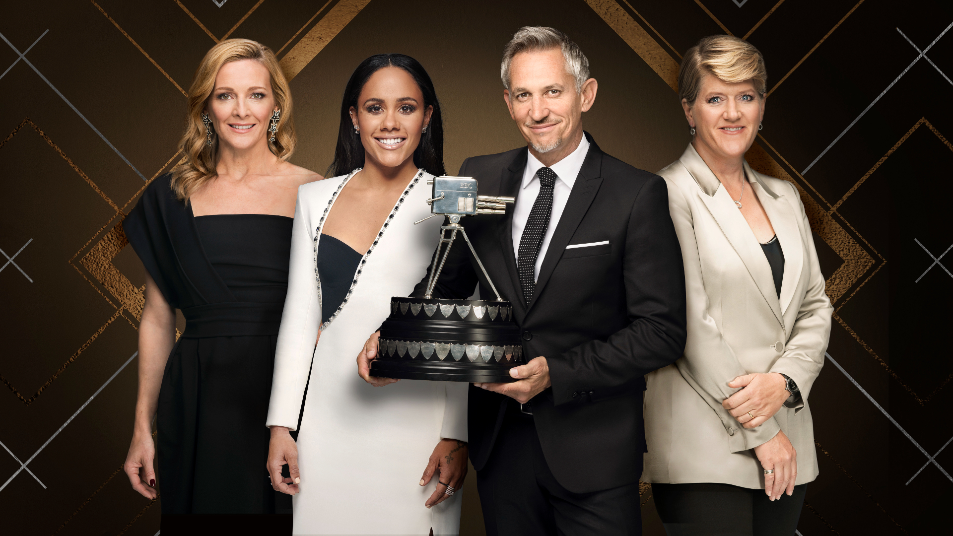 Gabby Logan, Alex Scott, Gary Lineker, Clare Balding for Sports Personality of the Year