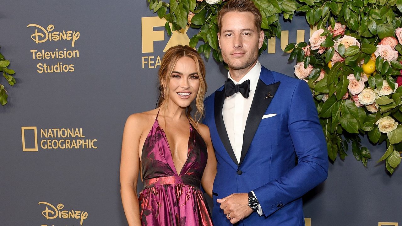 Justin Hartley and Chrishell Stause arrive at the Walt Disney Television Emmy Party on September 22, 2019 in Los Angeles, California