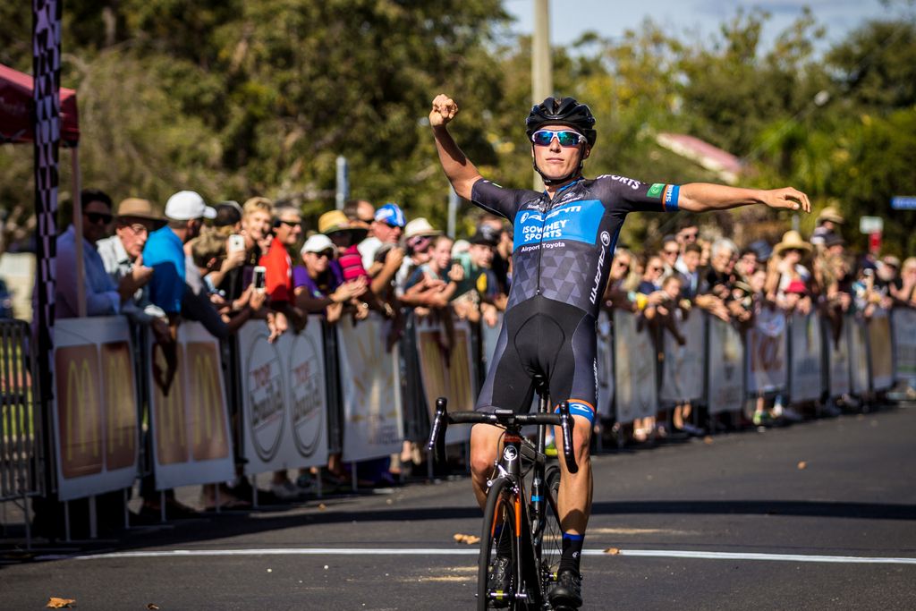 Patrick Lane (Avanti Isowhey Sport) celebrates his victory