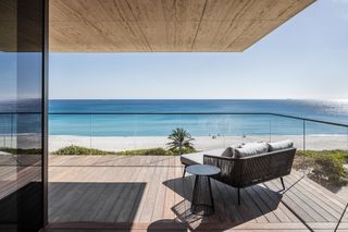 Terrace with ocean view