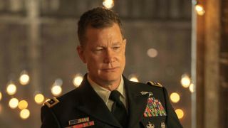 Dylan Walsh as Sam Lane in ceremonial military uniform in Superman & Lois