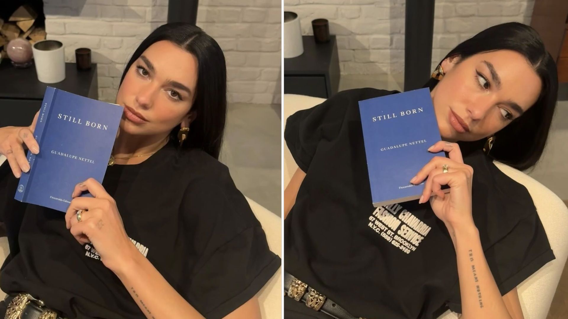 Dua Lipa Incorporates a Country Aesthetic Into Her Book Club Outfit | Marie  Claire