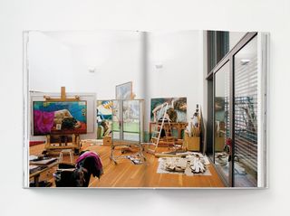 A spread from the chapter on artist Xenia Hausner’s studio in Berlin-Prenzlauer Berg