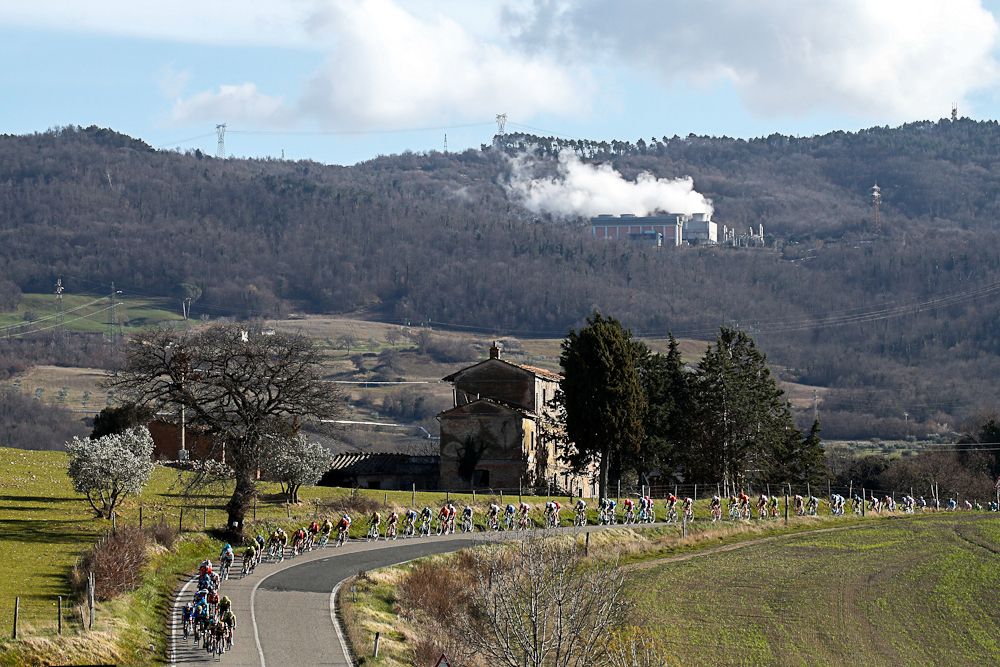 Sscenery along the route of stage 2 at Tirreno-Adriatico