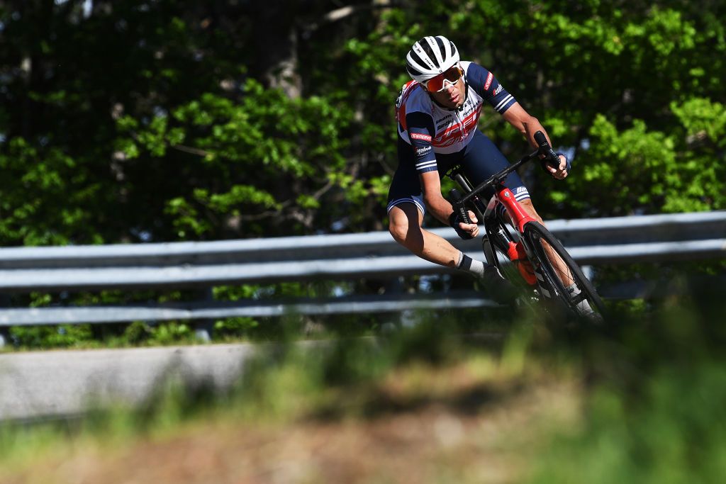 BAGNO DI ROMAGNA ITALY MAY 20 Vincenzo Nibali of Italy and Team Trek Segafredo during the 104th Giro dItalia 2021 Stage 13 a 212km stage from Siena to Bagno di Romagna girodiitalia Giro UCIworldtour on May 20 2021 in Bagno di Romagna Italy Photo by Tim de WaeleGetty Images