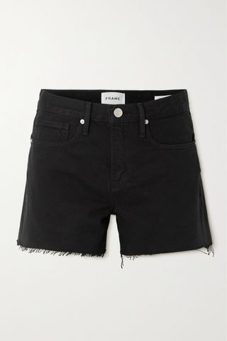 Le Brigette Frayed Denim Shorts