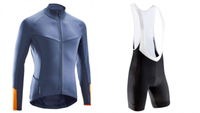 Decathlon Triban RC 100 bib shorts and long sleeve jersey 