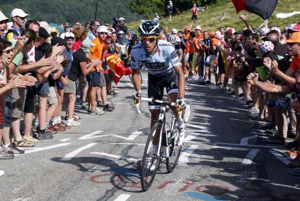 Contador was on the back foot several times