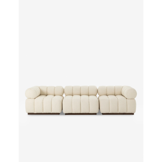 white modern sectional