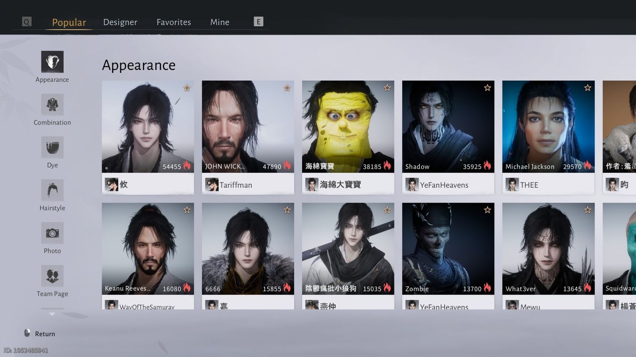 The best and weirdest Where Winds Meet character creation codes