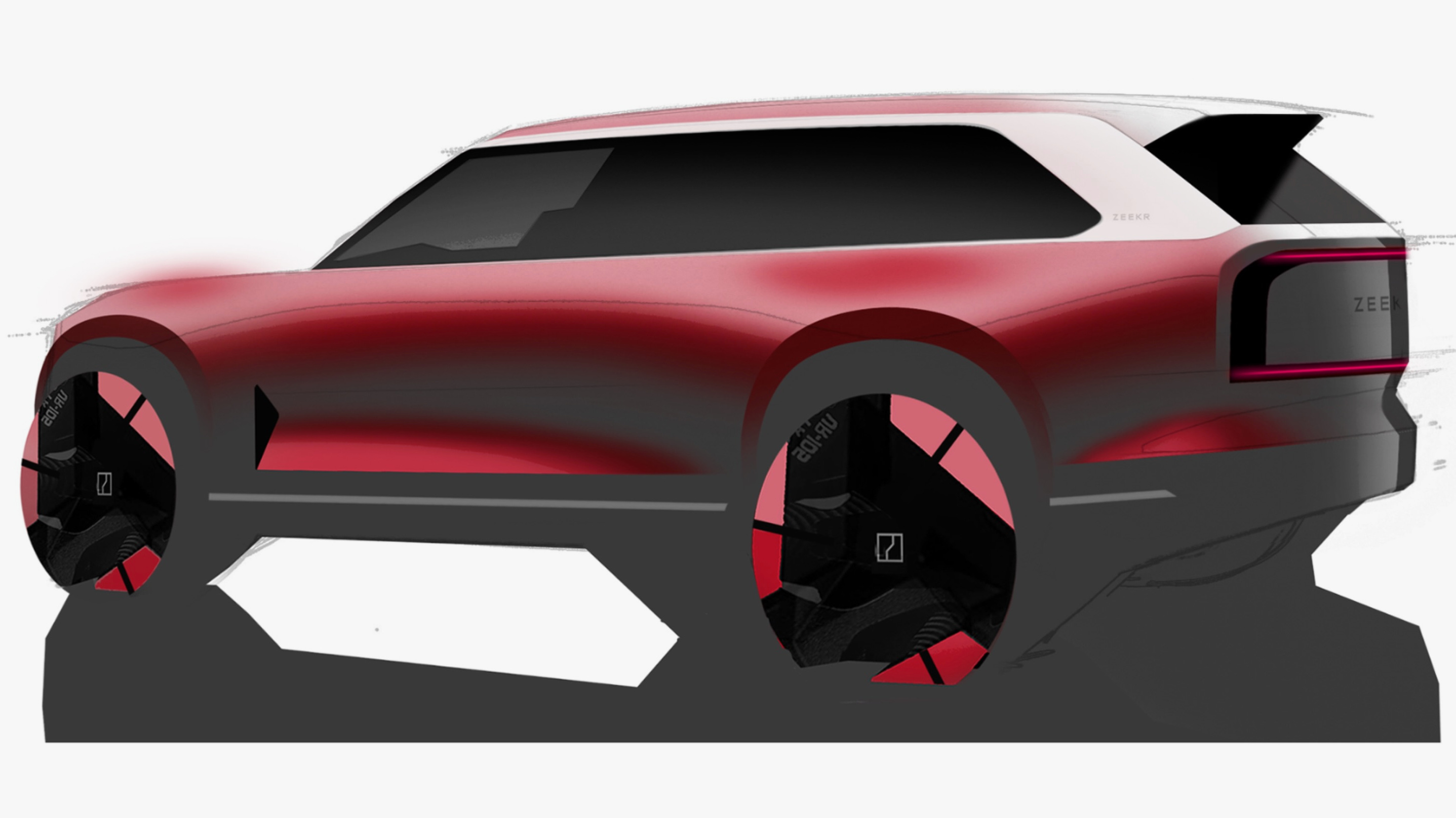 Zeekr 9X exterior sketch
