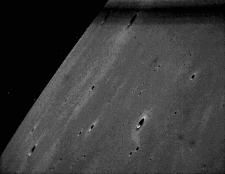 LADEE Star Tracker Images of Lunar Terrain