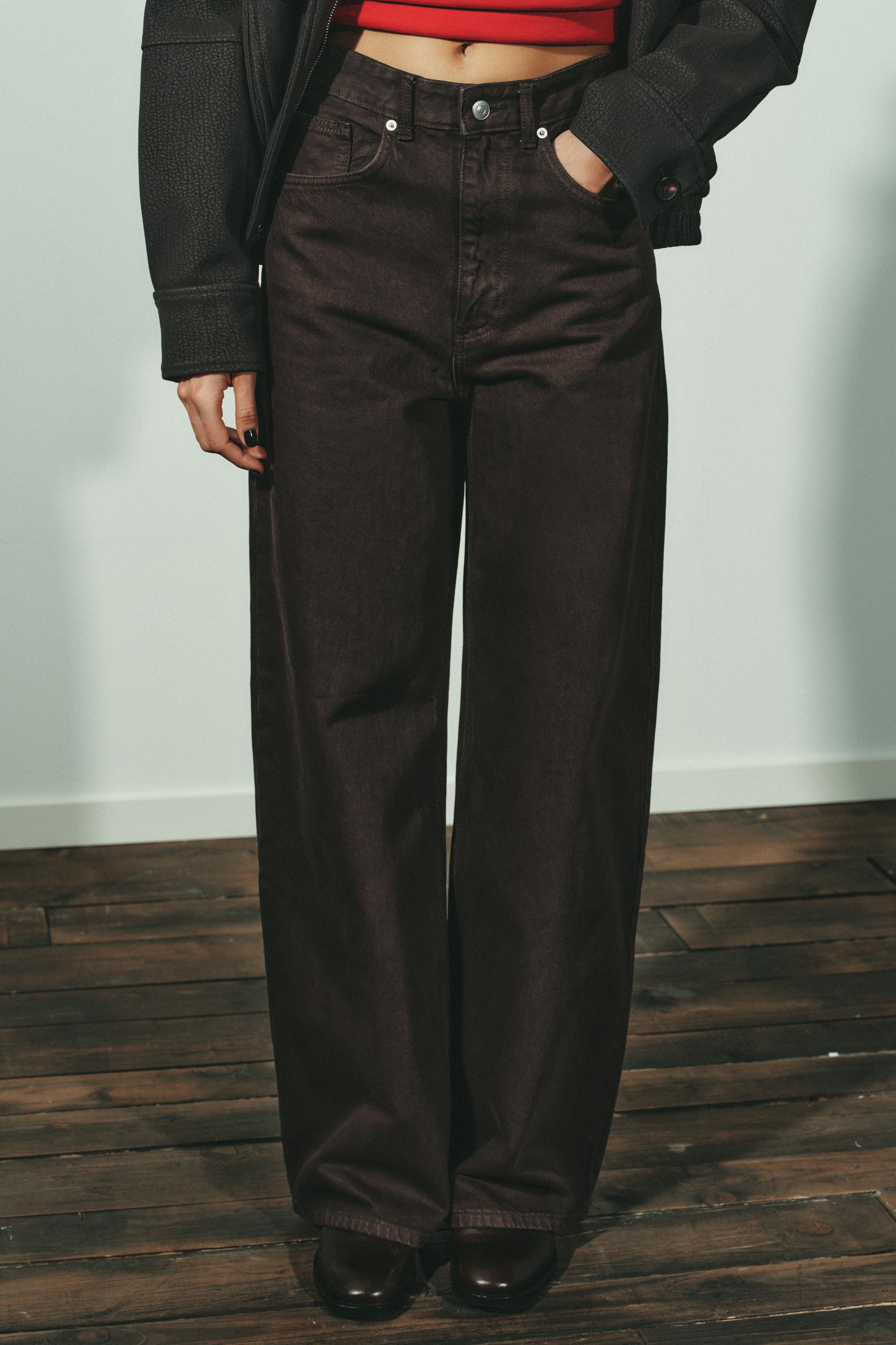 Trf Extra Wide-Leg High-Waist Jeans