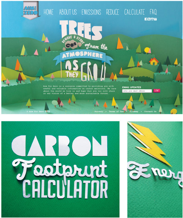Online carbon footprint calculator by Shanelle Clay