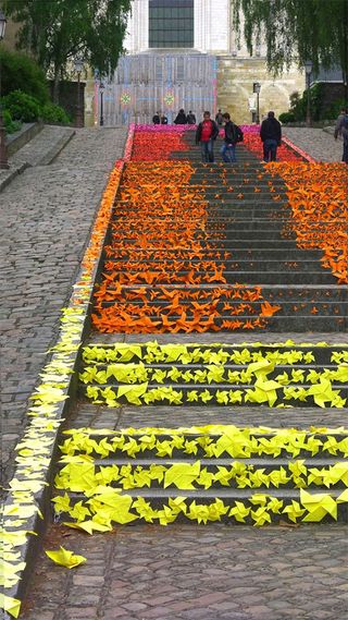 origami street art