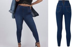 best jeans for curvy women from Simply Be include these shaping leggings