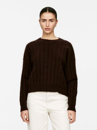 Mohair Wool-Blend Jumper