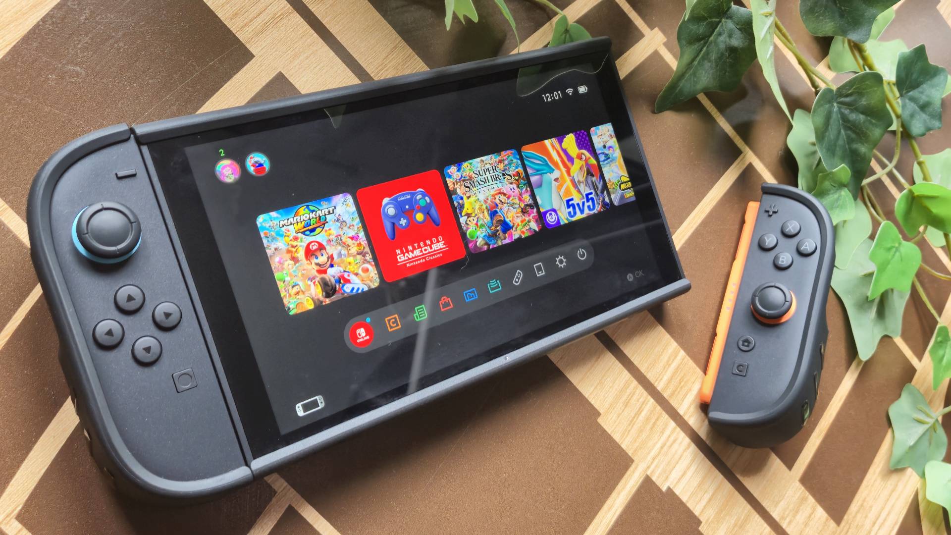 Photo by Rosalie Newcombe of the Nintendo Switch 2 with the dbrand Killswitch case attached.
