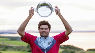 Eugenio Chacarra with the St Andrews Bay Championship trophy