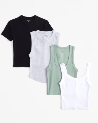 Abercrombie 4-Pack Essential Rib Tops (Women's): $90 @ Abercrombie