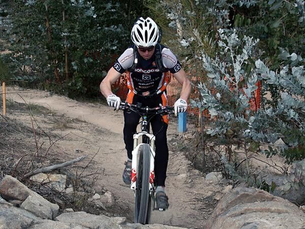 Going up: Technical climbing characterises the uphill sections of the course.