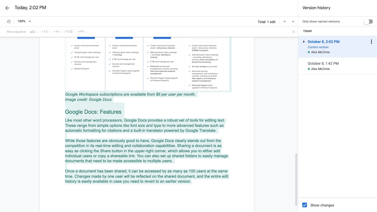 google-docs-review-techradar